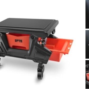 Automotive Mobile Rolling Mechanics Stool - Heavy Duty Roller Creeper Seat