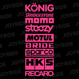 Paquete de 9 calcomanías de patrocinador automotriz de automóviles JDM Drift Racing logotipos deportivos mercado de accesorios V2-