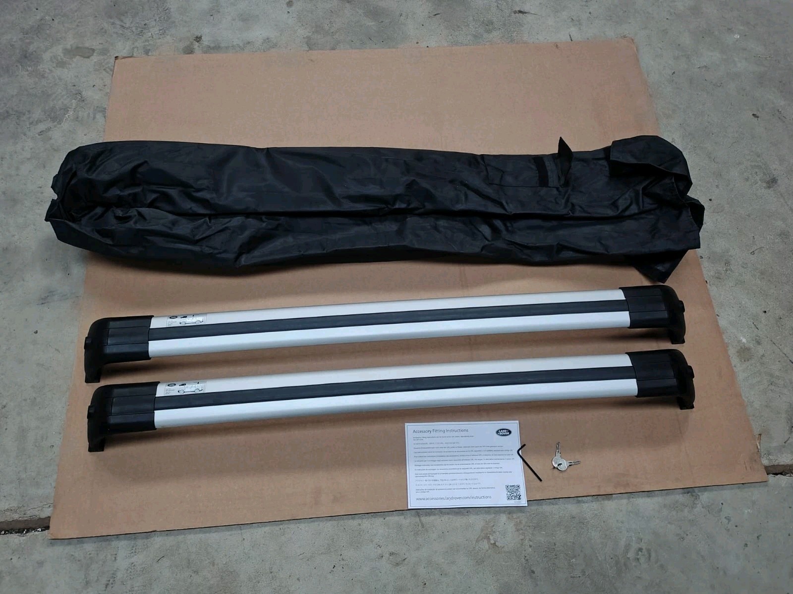 Barras transversales de techo originales Land Rover Discovery 3 o 4 portaequipajes-