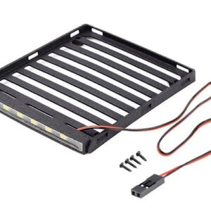 Baca de techo plana con LED para equipaje Axial SCX24 JT Gladiator VVV-C1363 RC4WD 24th-