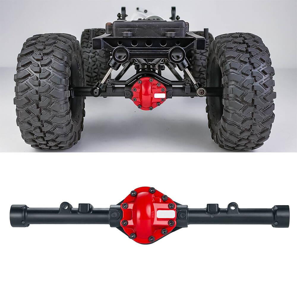 Carcasa de eje trasero delantero de aleación FLYXM ARB Edition para oruga RC 1:10 RC4WD D90- - Image 5