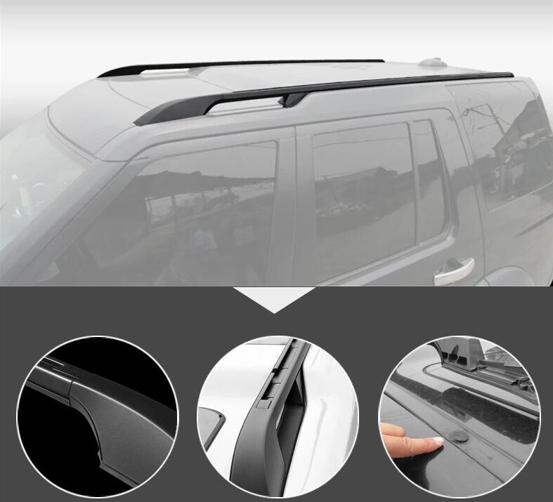 Barra portaequipajes de techo lateral 2 piezas para LR Discovery 4 LR4 2010-2016 accesorios-