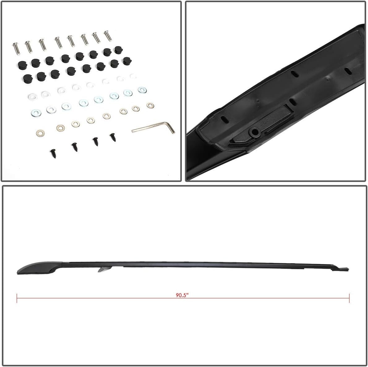 Barra portaequipajes de techo lateral 2 piezas para LR Discovery 4 LR4 2010-2016 accesorios- - Image 4