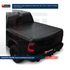 Dodge Ram 1500 2002-2023 Copricassone Tri-Fold 6'4" | 1,90m Tonneau Cover Bed...
