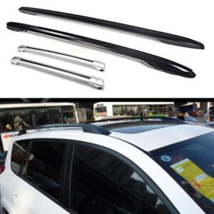 4 piezas para RAV4 RAV-4 2013-2018 barra transversal de riel de techo lateral negro accesorios-