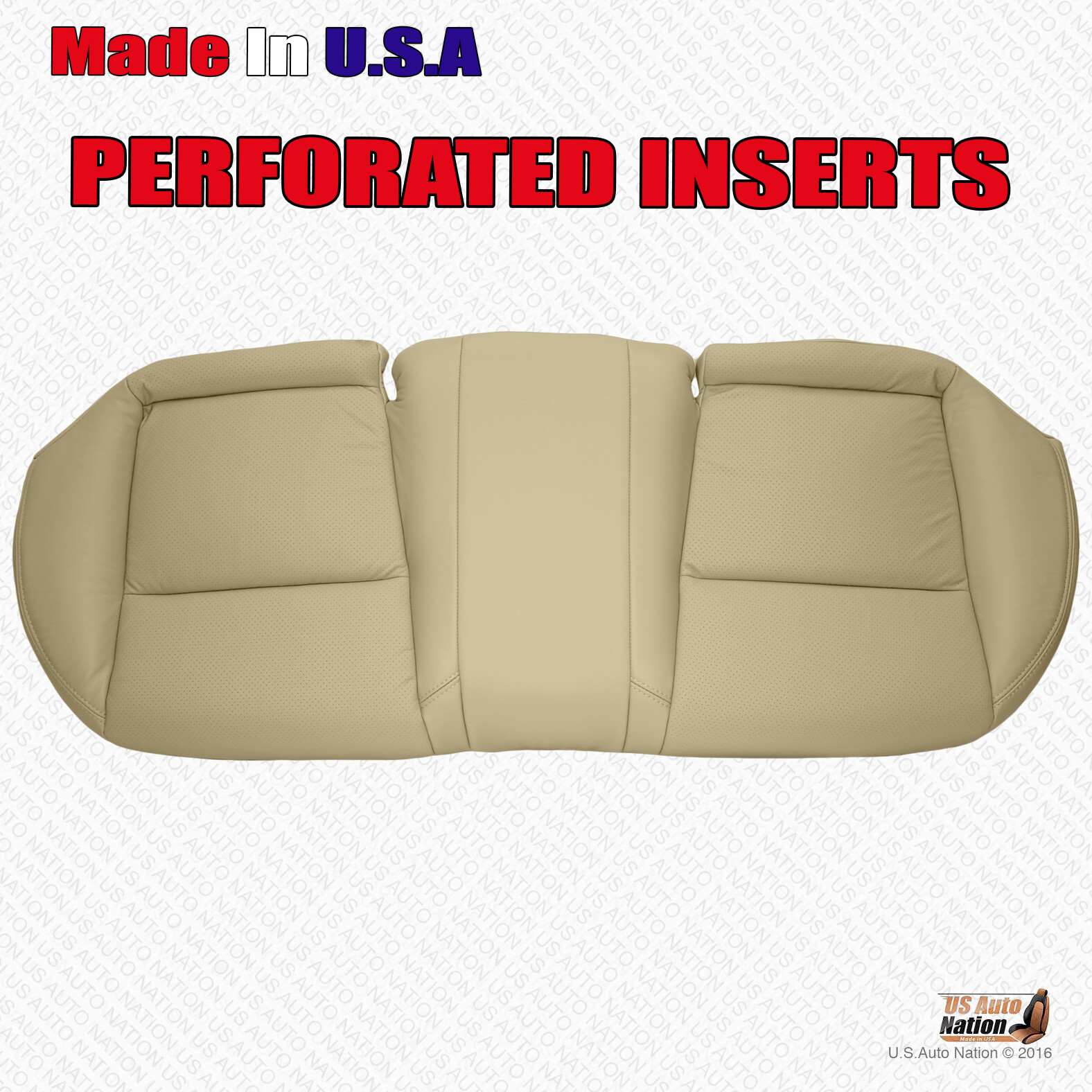 2004 2005 2006 For Acura TL REAR Bench Bottom Perforated Leather Seat Cover Tan