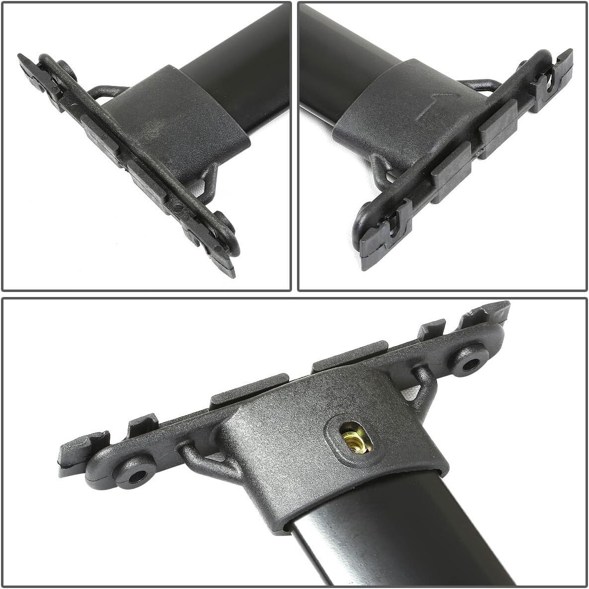 4 piezas para RAV4 RAV-4 2006-2012 barra transversal de riel de techo lateral negro accesorios- - Image 3