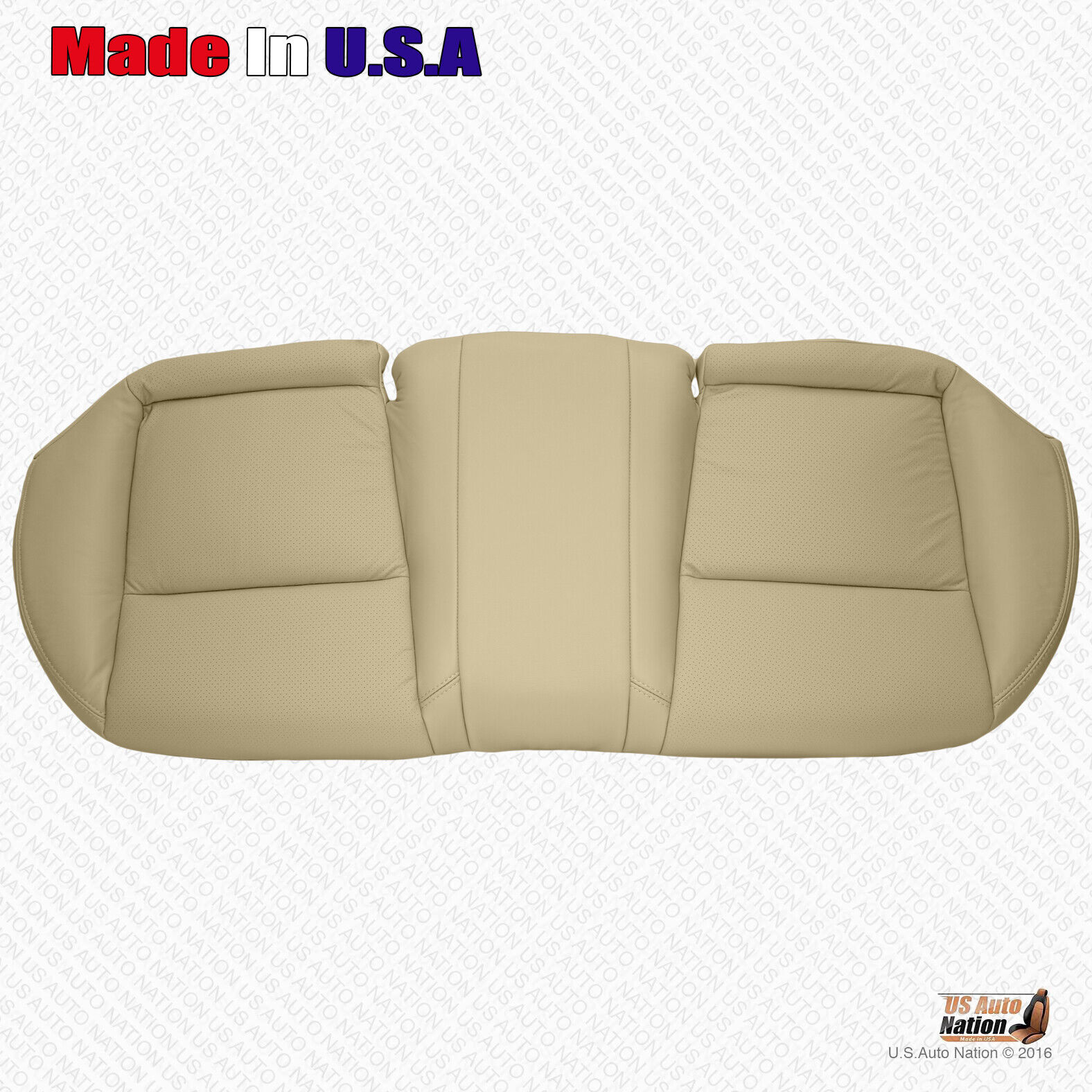 2004 2005 2006 For Acura TL REAR Bench Bottom Perforated Leather Seat Cover Tan - Image 2
