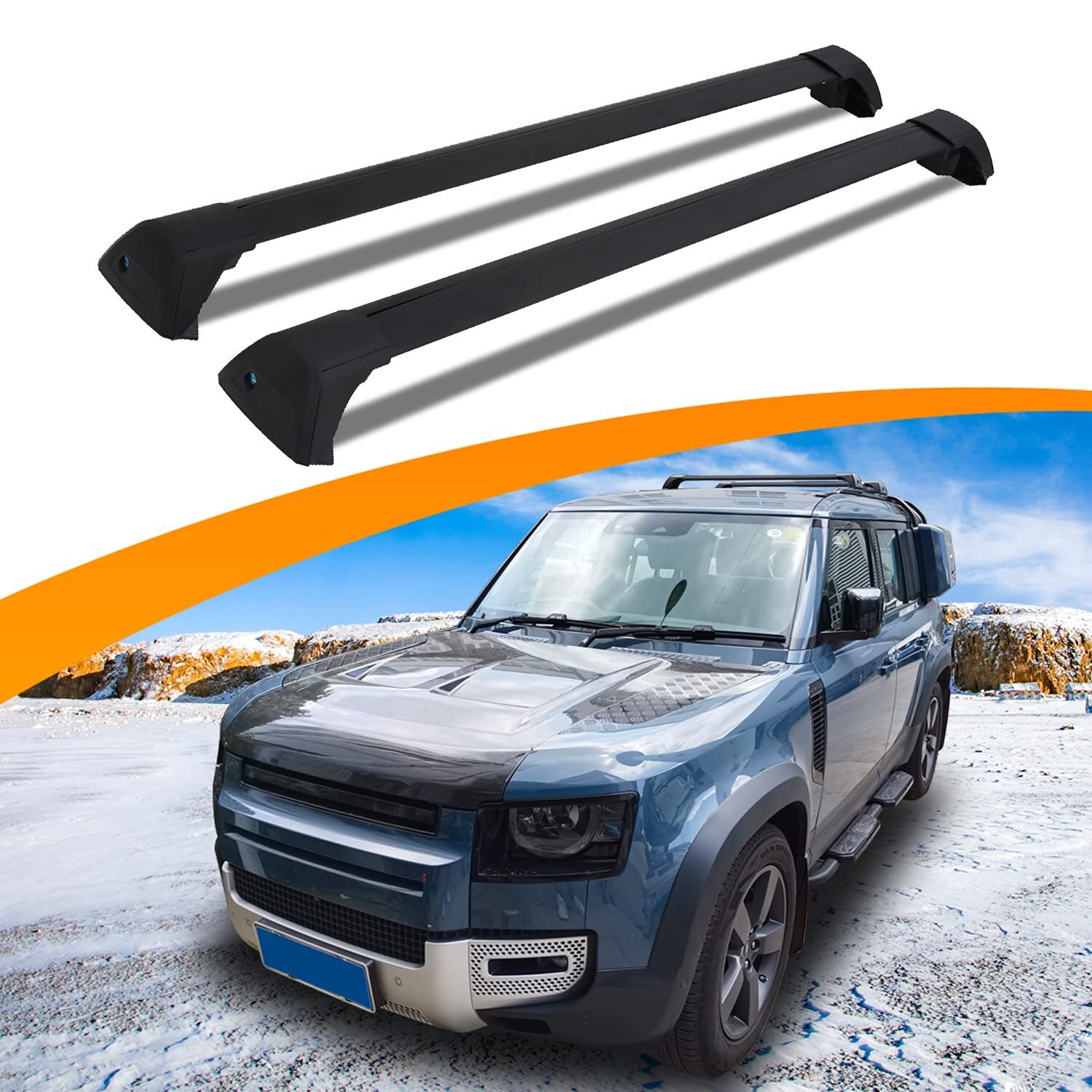 Barra transversal para Land Rover Defender 90/110 2/4 puertas 2020-2025 accesorios portaequipajes-