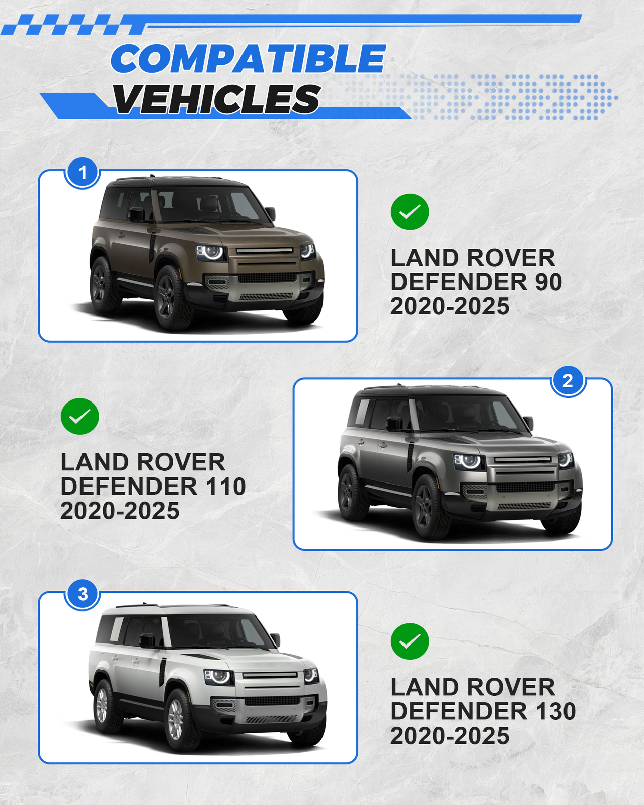 Barra transversal para Land Rover Defender 90/110 2/4 puertas 2020-2025 accesorios portaequipajes- - Image 2