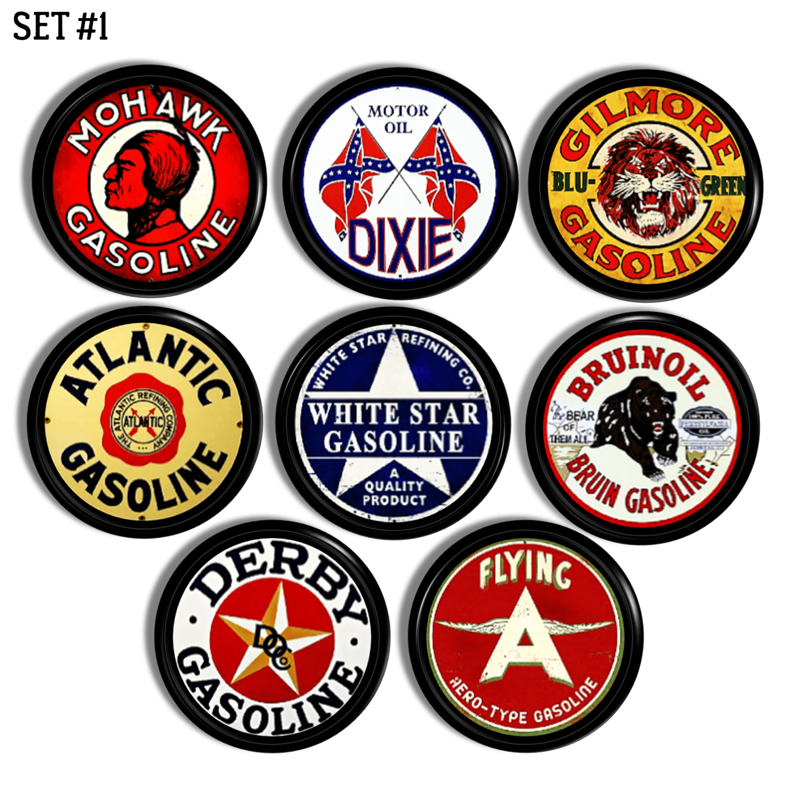 Gas & Oil Company Man Cave Drawer Pulls, Vintage Automotive Garage Cabinet Knob - Image 5