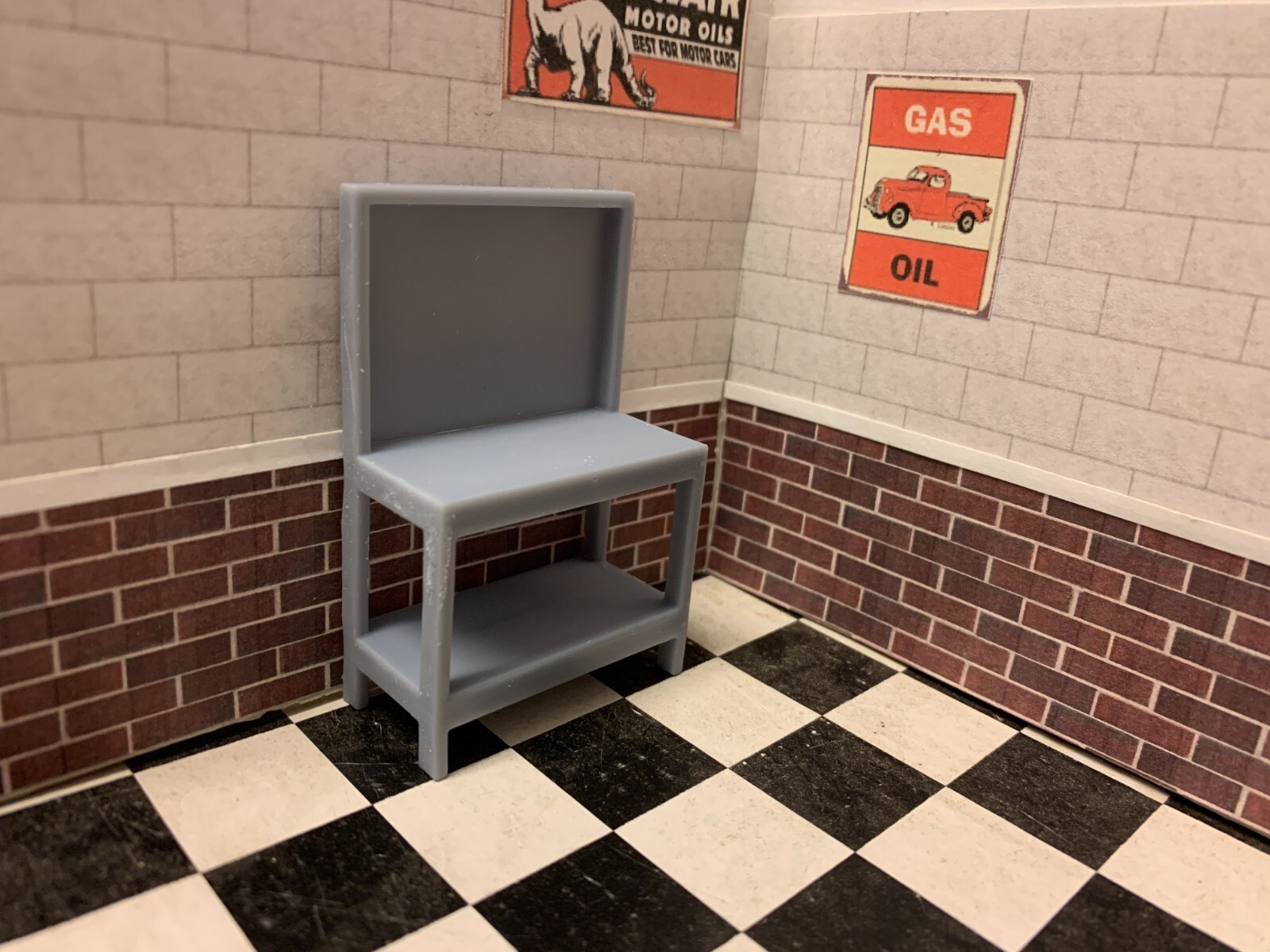 1/25 Workbench For Model Car Dioramas Garage Junk Yard 1/24 3D Printed Resin