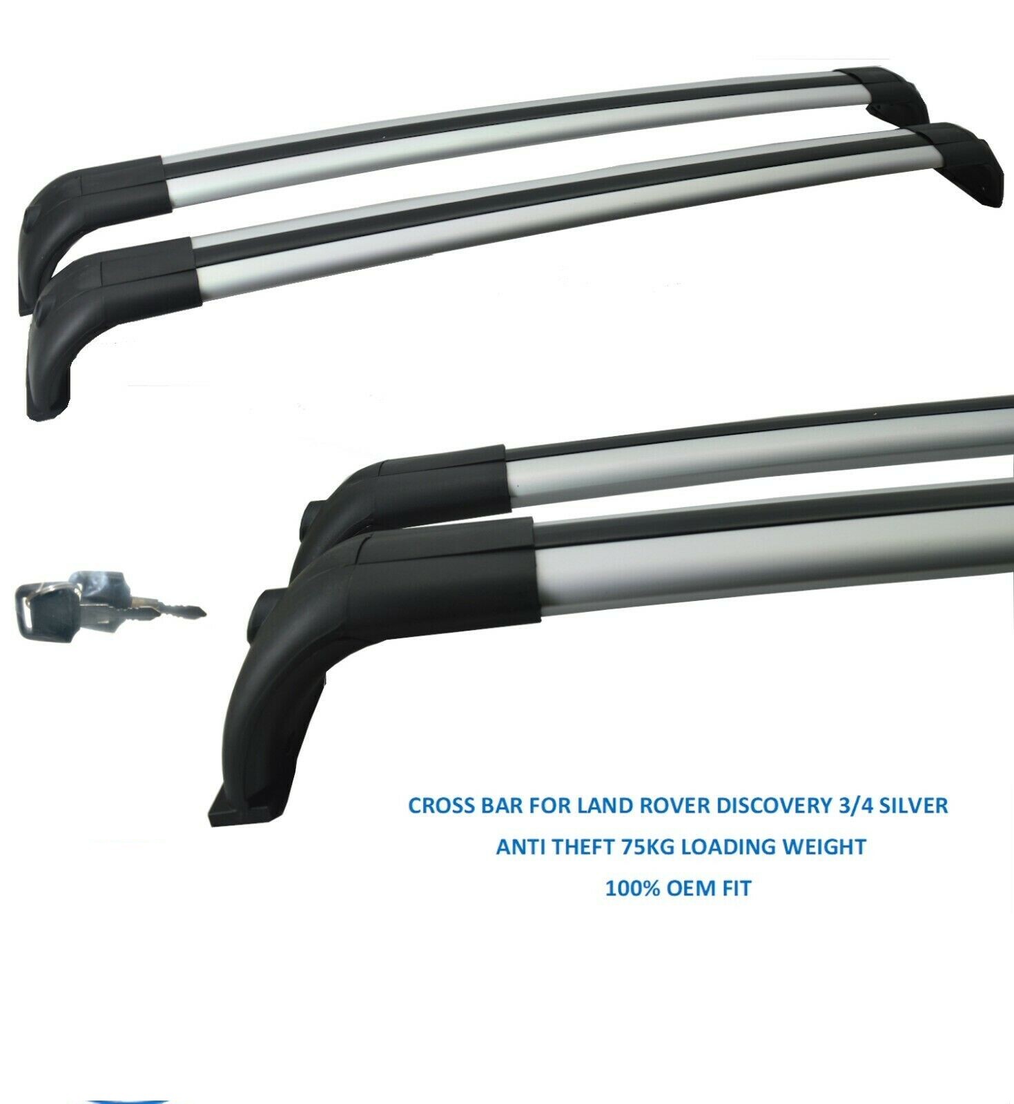 Barra portaequipajes de techo 2 piezas para LR Discovery 3 4 LR3 LR4 2004-2016 accesorios- - Image 5