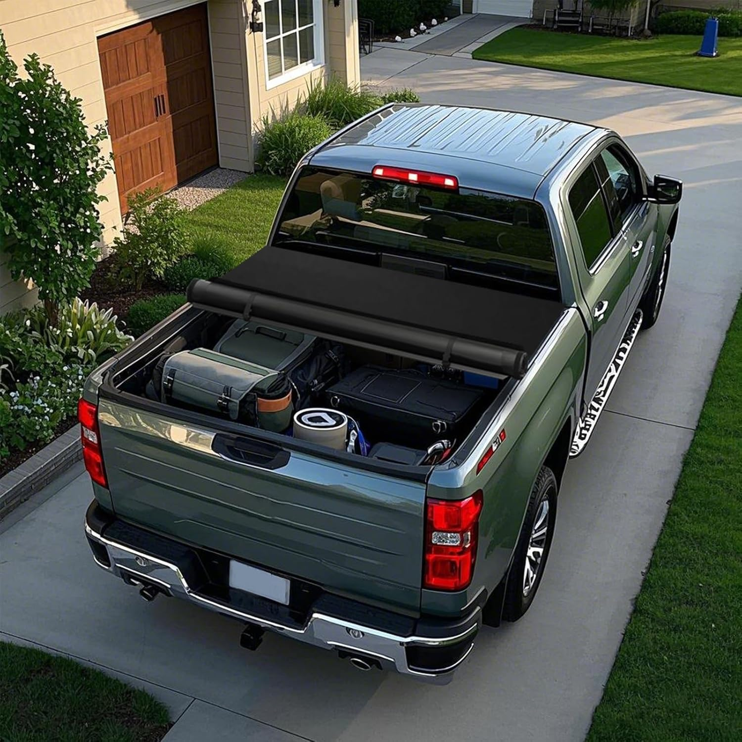 Soft Roll up Truck Bed Tonneau Cover Compatible with 2002-2024 Dodge Ram 1500 (1 - Image 2