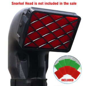 Limpiador Prefiltro Snorkel Universal NEGRO 3 pulgadas 150 mm x 100 mm con 10 filtros-