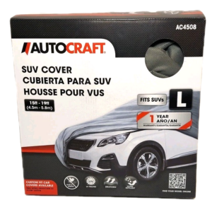 Cubierta AutoCraft SUV, gris, se adapta a SUV 15'-19', transpirable, no abrasiva AC4508-