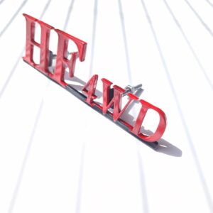 HF 4WD Emblem Schild im Kühlergrill schraubbar für Lancia Delta Integrale