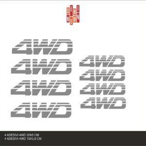 Kit adesivi stickers 4WD