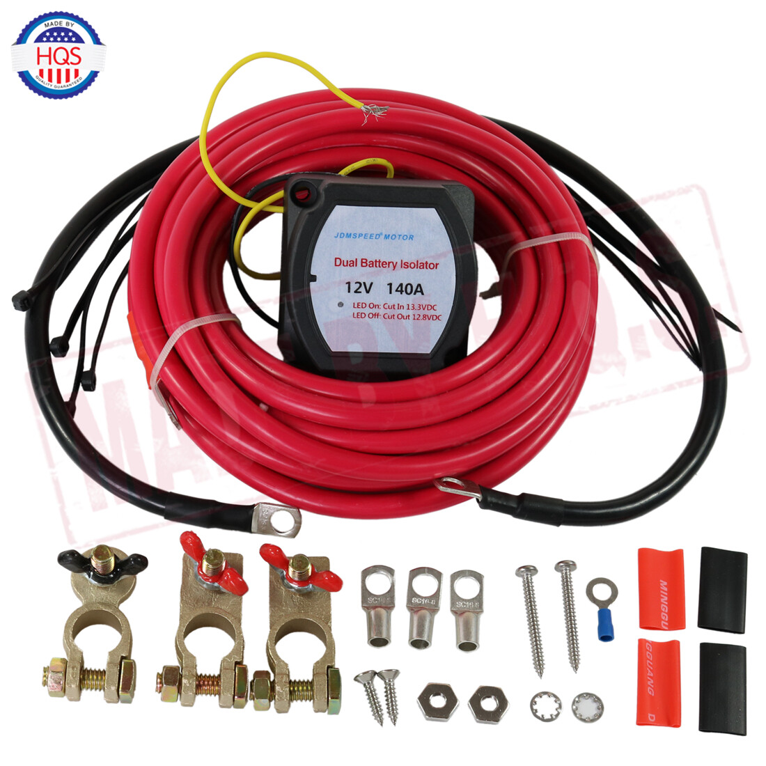Kit aislador de batería doble para automóvil 12V 140A para ATV UTV 4x4 Rzr RV embarcación marina- - Image 2