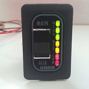 Medidor indicador de nivel de voltaje de batería doble Mitsubishi Pajero pre03' Triton 4x4-
