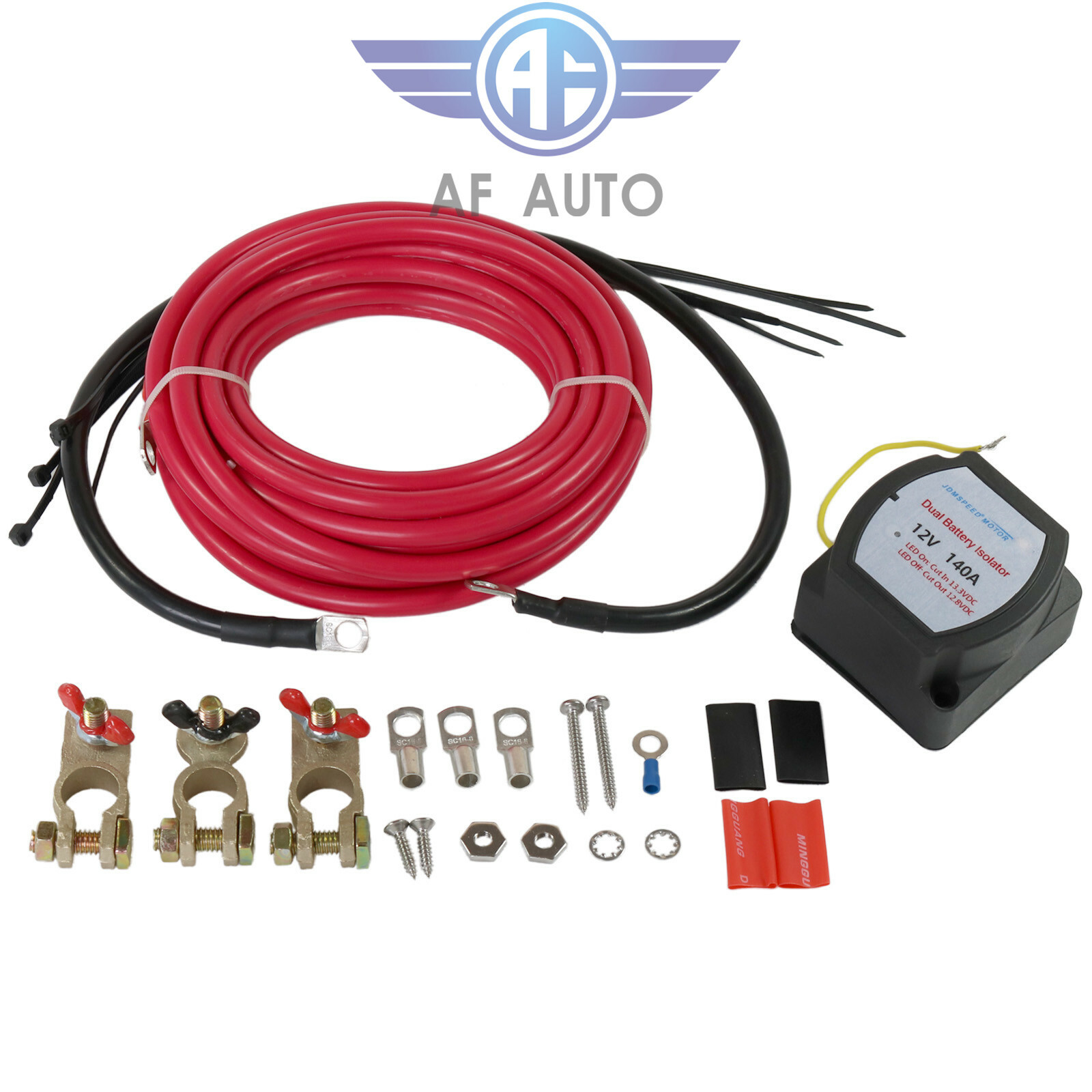 Kit aislador de batería doble 12V 140A para UTV ATV 4x4 Rzr RV coche embarcación marina-