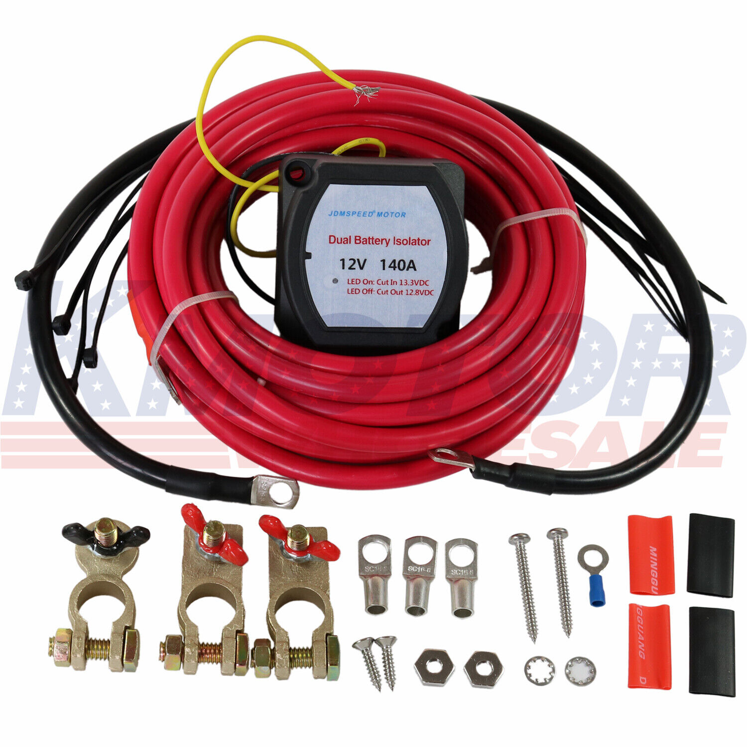Dual Battery Isolator 12V 140Amp For ATV UTV 4WD Rzr RV Car Watercraft Marine