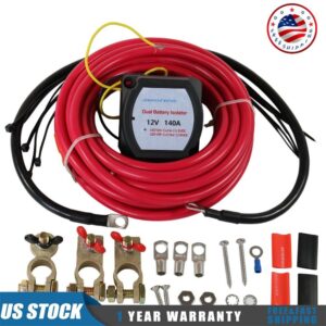 NUEVO 12V 140A aislador de batería doble para UTV ATV RZR RV 4x4 coche embarcación marina-