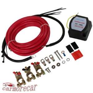 Kit aislador de batería doble 12V 140A para automóvil ATV UTV Rzr RV 4x4 embarcación marina-