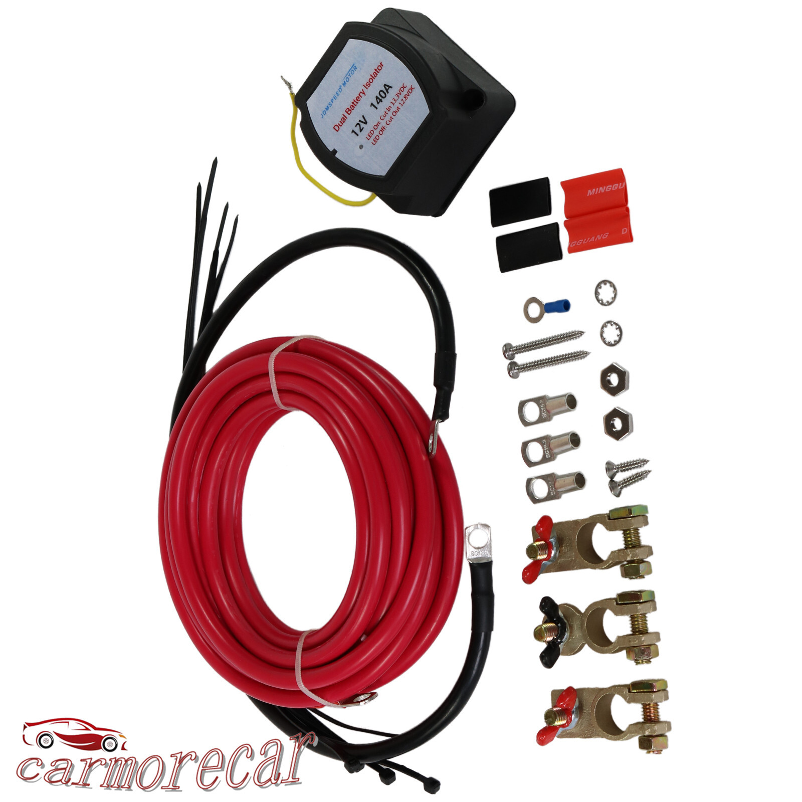 Kit aislador de batería doble 12V 140A para automóvil ATV UTV Rzr RV 4x4 embarcación marina- - Image 3