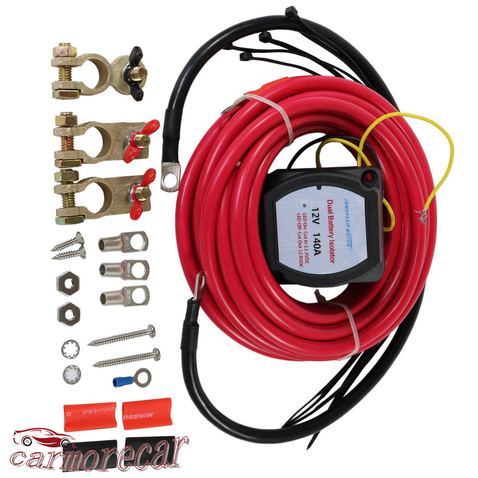 Kit aislador de batería doble 12V 140A para automóvil ATV UTV Rzr RV 4x4 embarcación marina- - Image 4