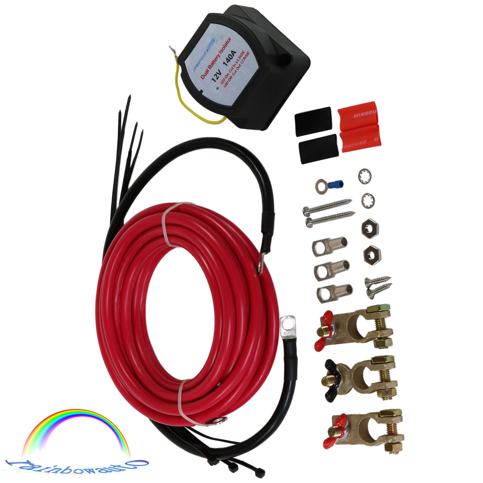 Kit aislador de batería doble marina para ATV UTV 4x4 Rzr RV coche embarcación 12V 140A- - Image 2