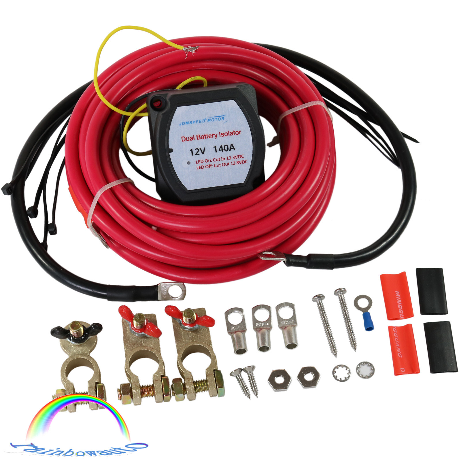 Kit aislador de batería doble marina para ATV UTV 4x4 Rzr RV coche embarcación 12V 140A- - Image 3