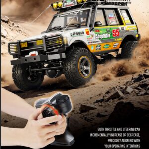 Coche de radiocontrol JXC LR1801 escala 1/18 4x4 doble velocidad todoterreno Rock Crawler modelo-
