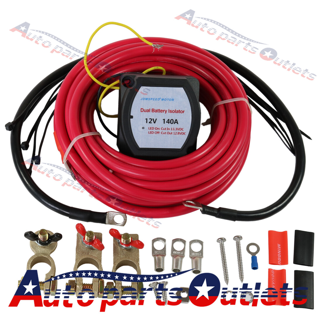 12V PARA ATV UTV 4x4 Rzr RV Coche Embarcación Marina 140Amp Aislador de Batería Doble-