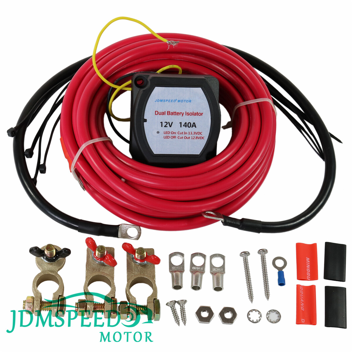 Dual Battery Isolator Kit 12V 140A For Car Watercraft Marine ATV UTV 4WD Rzr RV - Image 2