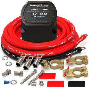 Kits de aislamiento de batería doble 12V 300A 1000A pico VSR funciona con todo tipo de baterías-