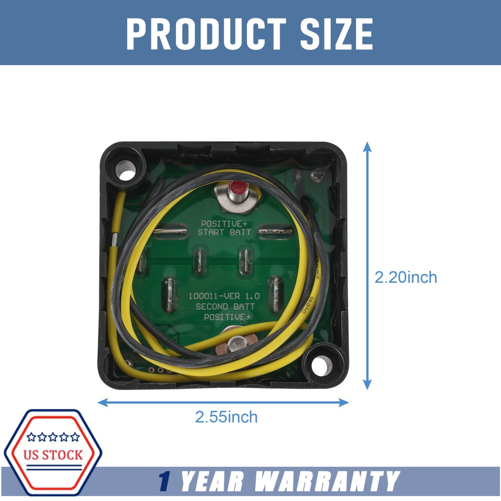 Dual Battery Isolator Kit 12V Fits Car Watercraft Marine ATV UTV 4WD Rzr RV 140A - Image 3