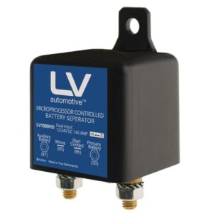 LV VOLTAGE CONTROL RELAY 12/24V 140A CONTINUOUS Dual Battery 4X4 4WD Caravan