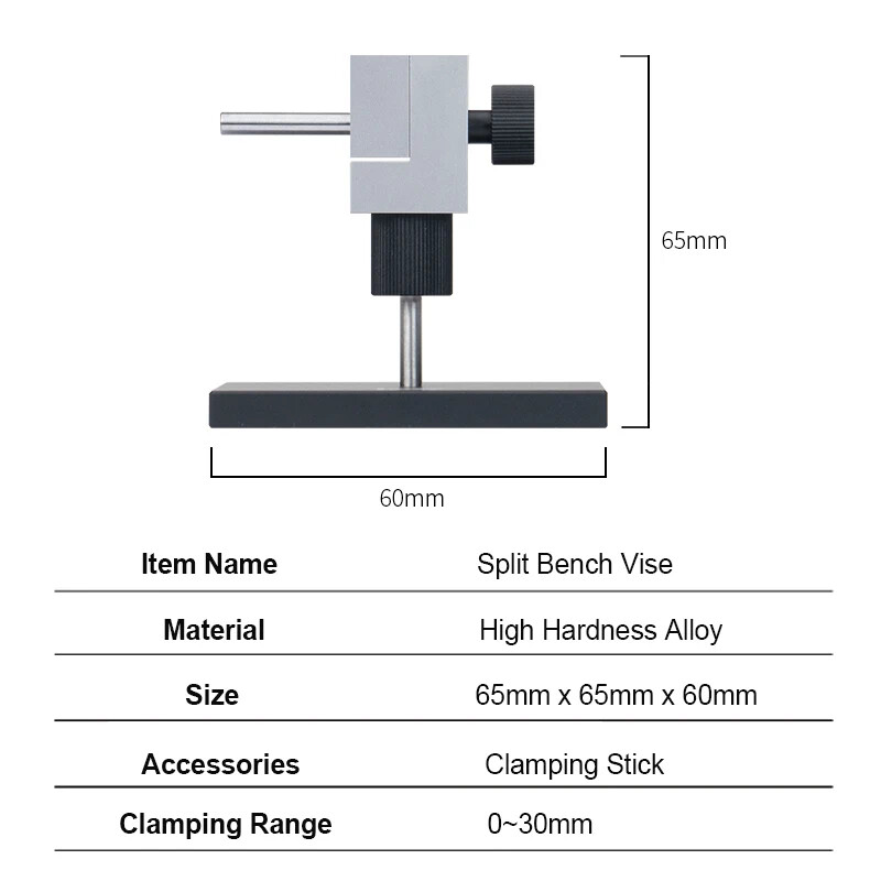 RAYSTUDIO Split Bench Vise 0.005mm High Precision Model Making Craft Tools - Image 5
