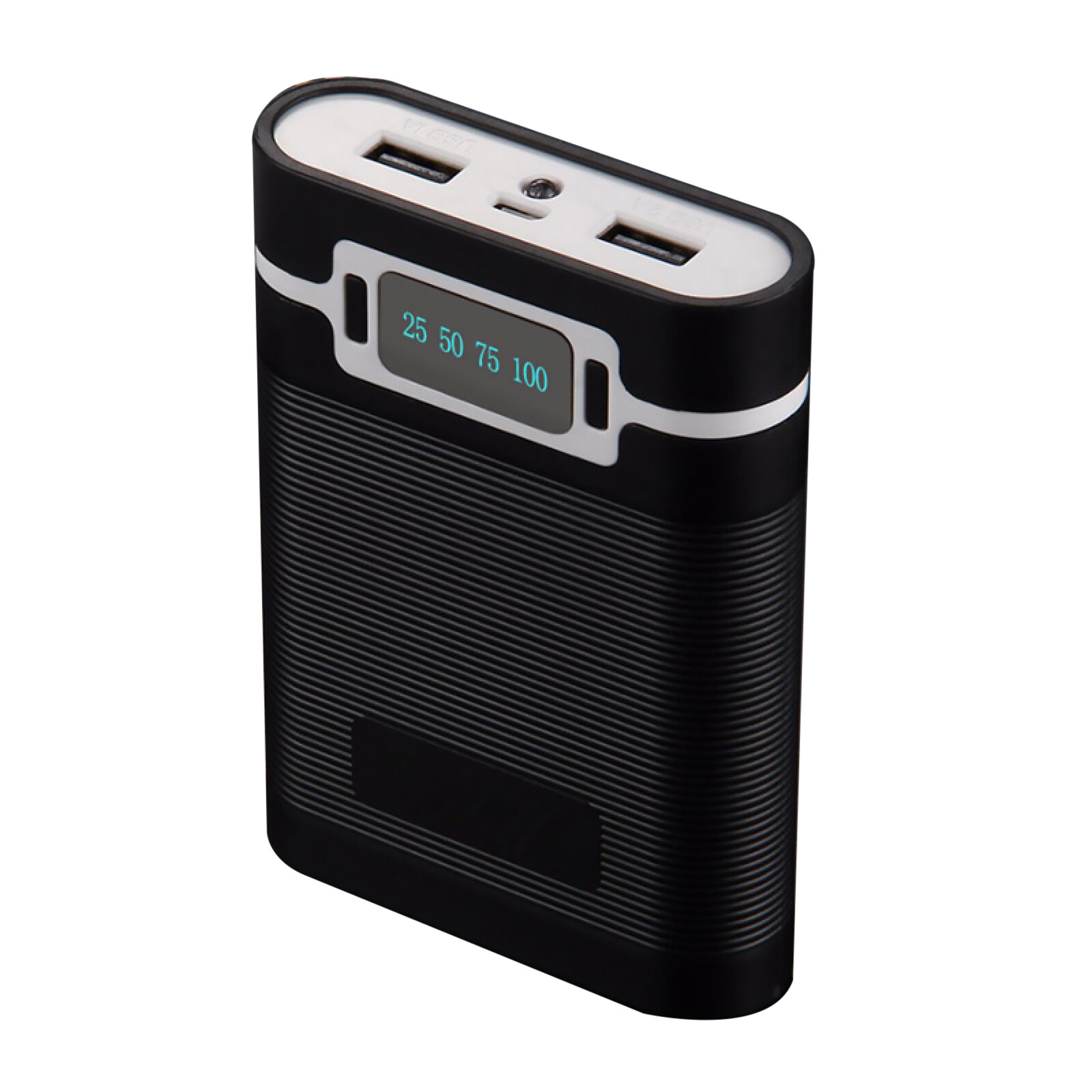 Banco de alimentación doble puerto USB 5V/2.5A 2000-12000mAh hágalo usted mismo kit de estuche para batería 4*18650- - Image 2