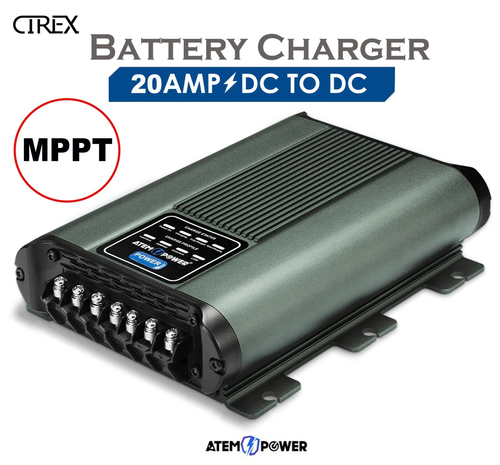 Autocaravana Atem Power 12V 20A DC a DC Cargador de batería MPPT Sistema Kit Aislador Doble 4x4-