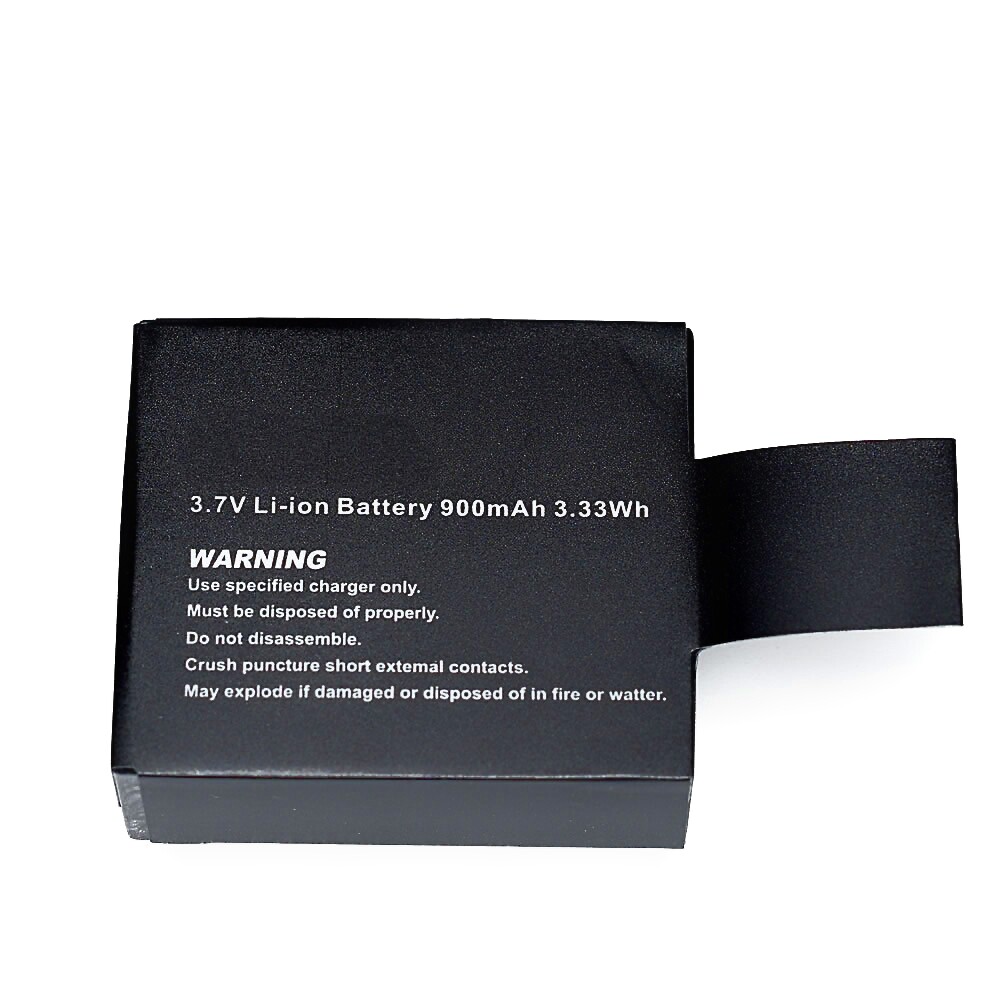 Batería de iones de litio 4 piezas 3,7 V 900 mAh + cargador doble para cámara deportiva de acción SJ4000 OS480- - Image 5