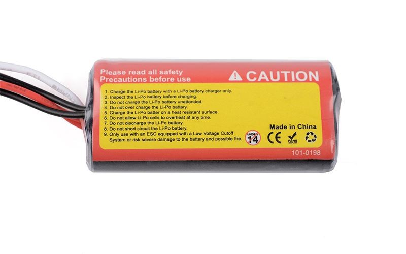 Batería de iones de litio RC4WD 7.4V 320mAh con enchufe de equilibrio Z-E0127 2S JST 1/24 TF2- - Image 3