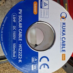 Cable paneles solares de 100 metros doble aislamiento 4,0 mm-