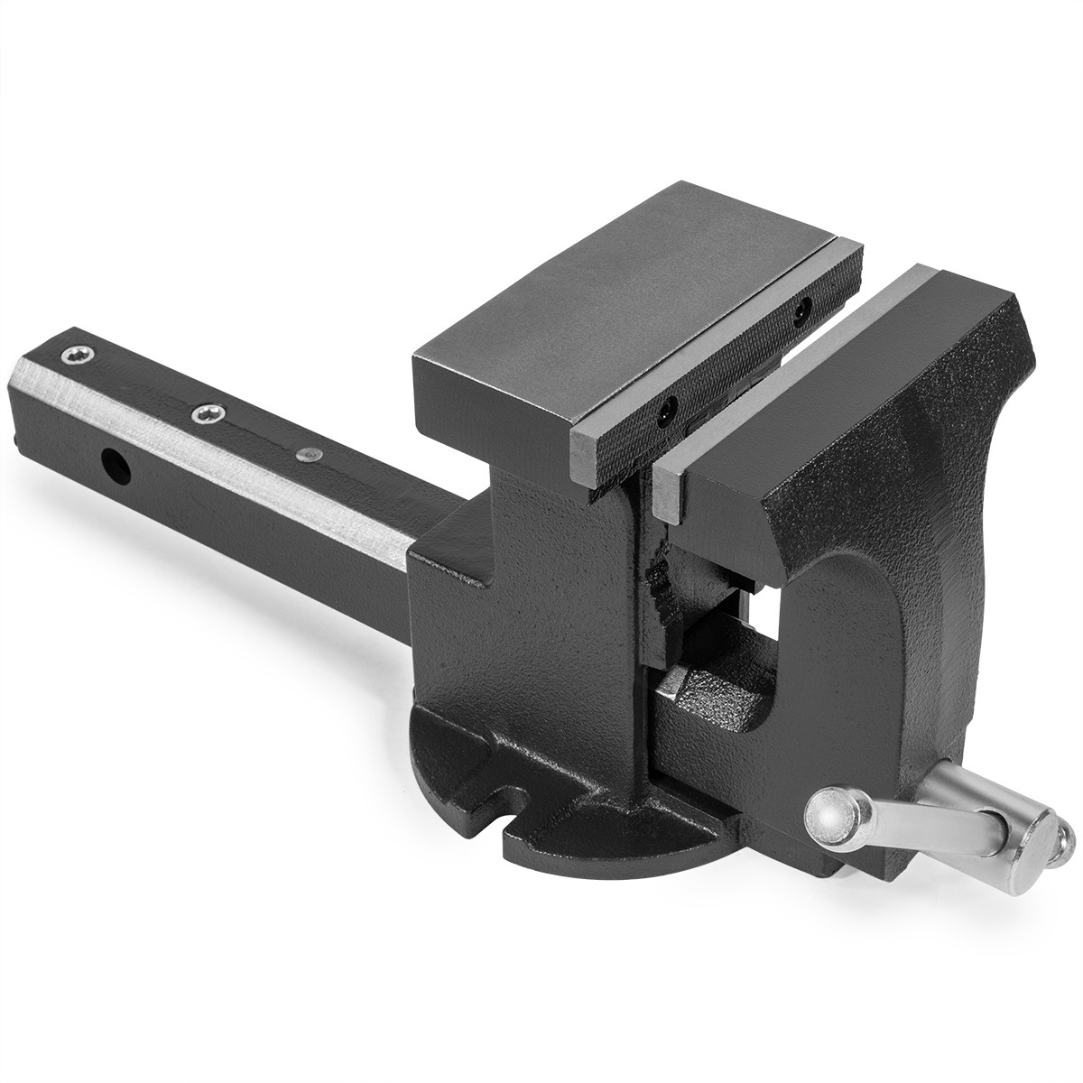 6" Vise Clamp Tow Hitch Mount 2-inch Receiver with Built-in Bench Mount Bracket - Image 4