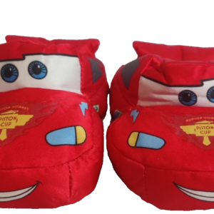 Disney Pixar Cars Niños Rayo McQueen Peluche Casa Zapatos Sin Cordones talla 7/8-