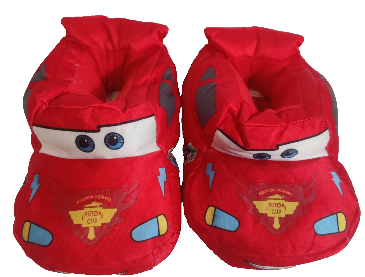Disney Pixar Cars Niños Rayo McQueen Peluche Casa Zapatos Sin Cordones talla 7/8- - Image 3