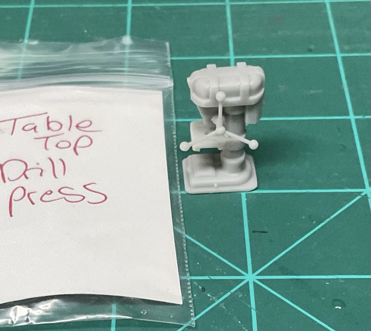 1/25 Scale Table Top Drill Press - High-Detail Resin 3D Printed Shop Diorama