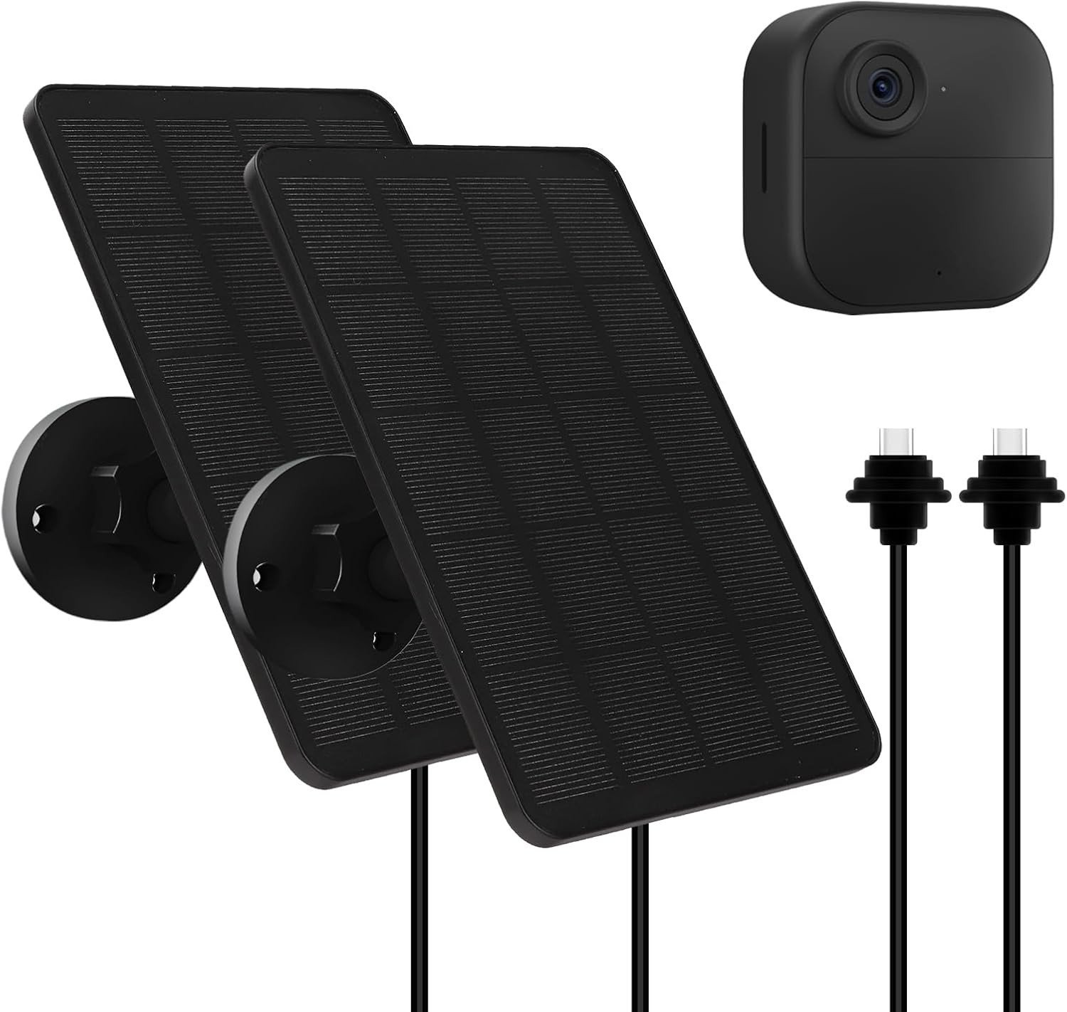 Paquete de 2 paneles solares USB-C de alta eficiencia para cámara exterior Blink 4ta generación- - Image 3