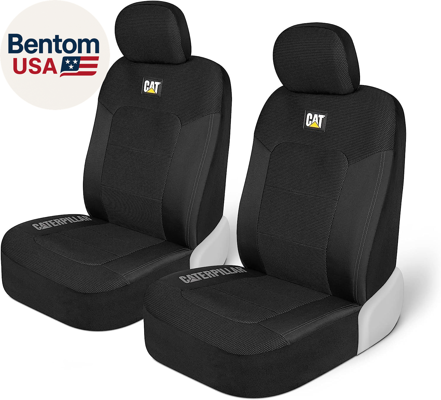 ® Fundas de asiento automotrices Meshflex para autos, camiones y SUV (juego de 2) - negro ca-